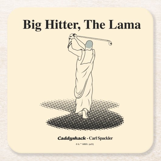 Caddyshack | Grote Hitter, de lama Kartonnen Onderzetters (Voorkant)