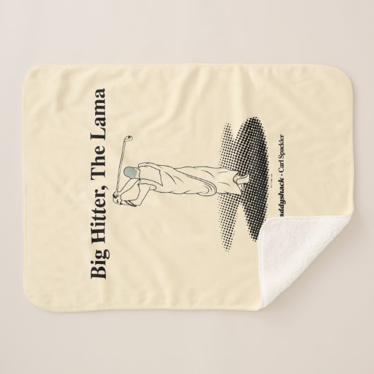 Caddyshack | Grote Hitter, de lama Sherpa Deken (Voorkant (horizontaal))