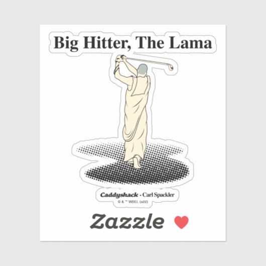 Caddyshack | Grote Hitter, de lama Sticker (Vel)