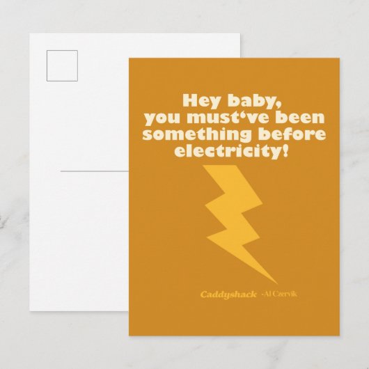 Caddyshack | Hé Baby, je moet iets zijn geweest Briefkaart (Voorkant / Achterkant)