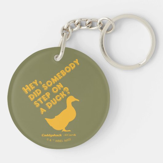 Caddyshack Hé, is iemand op een wagen gestapt? Sleutelhanger (Achterkant)