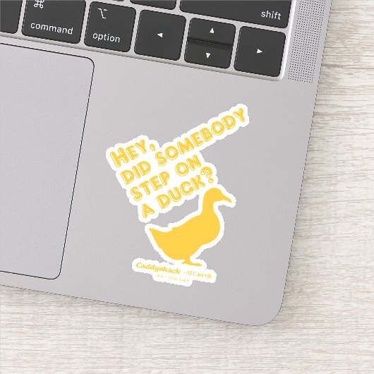 Caddyshack Hé, is iemand op een wagen gestapt? Sticker (Detail)