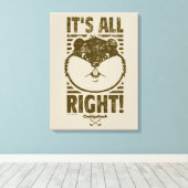 Caddyshack | Het is goed! Canvas Afdruk (Insitu (Houten vloer))