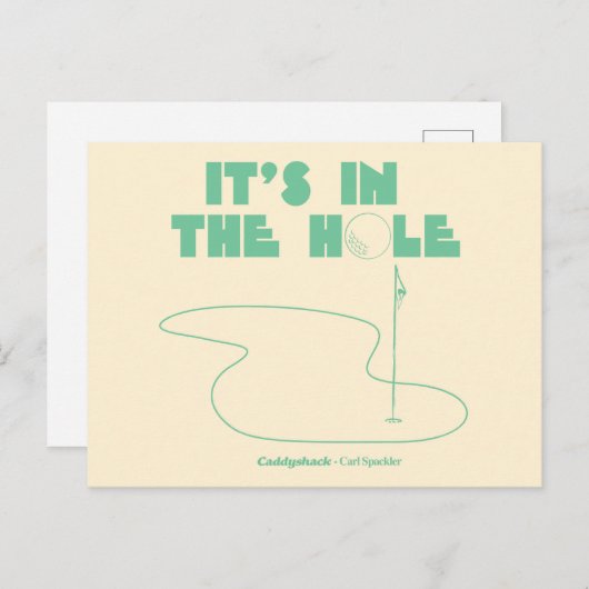 Caddyshack | Het is in het gat Briefkaart (Voorkant / Achterkant)