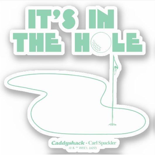 Caddyshack | Het is in het gat Sticker (Voorkant)