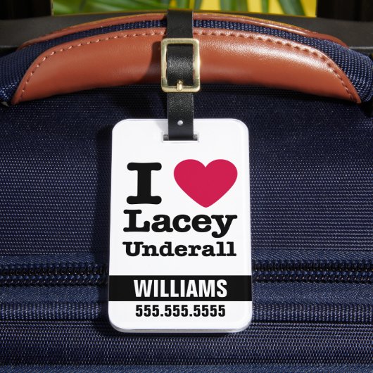 Caddyshack | I Love Lacey Underall Bagagelabel (Voorkant Insitu 2)