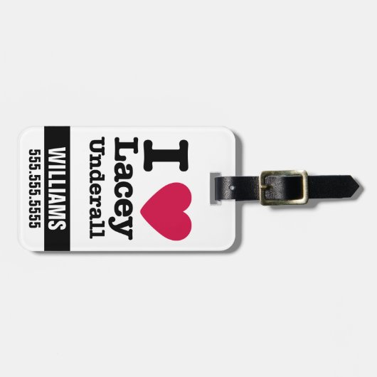 Caddyshack | I Love Lacey Underall Bagagelabel (Voorkant horizontaal)