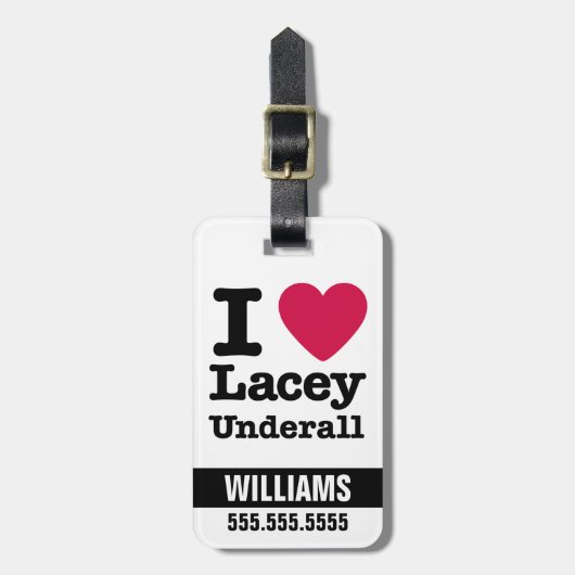 Caddyshack | I Love Lacey Underall Bagagelabel (Voorkant verticaal)