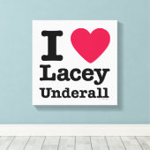 Caddyshack | I Love Lacey Underall Canvas Afdruk (Insitu (Houten vloer))