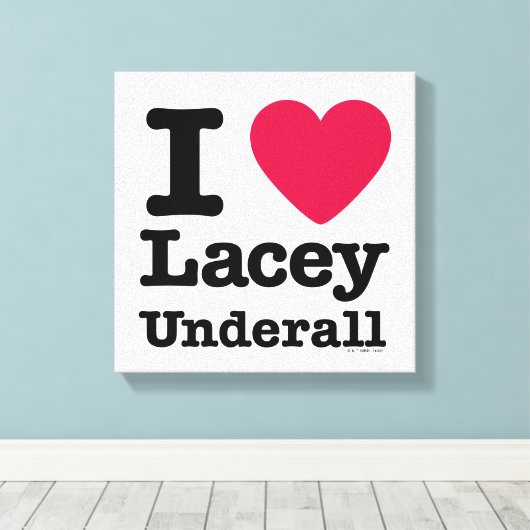 Caddyshack | I Love Lacey Underall Canvas Afdruk (Insitu (Houten vloer))