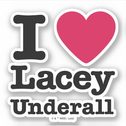 Caddyshack | I Love Lacey Underall Sticker (Voorkant)