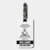 Caddyshack, ik heb dat voor me. bagagelabel (Achterkant verticaal)