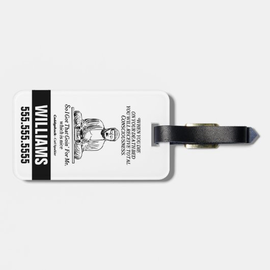 Caddyshack, ik heb dat voor me. bagagelabel (Achterkant horizontaal)