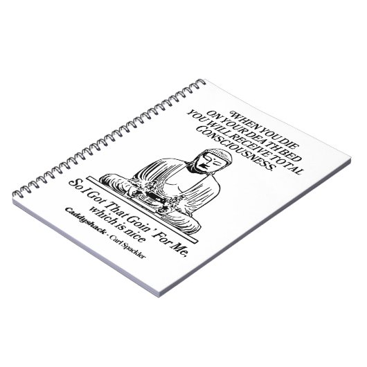 Caddyshack, ik heb dat voor me. notitieboek (Linkerzijde)