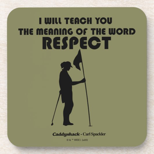 Caddyshack | Ik zal u de betekenis van de W Bier Onderzetter (Voorkant)