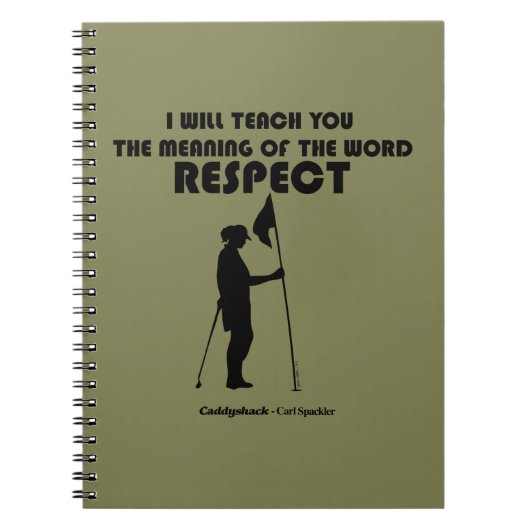 Caddyshack | Ik zal u de betekenis van de W Notitieboek (Voorkant)