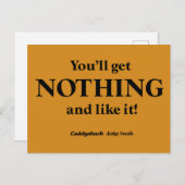 Caddyshack | Je krijgt niets en zo! Briefkaart (Voorkant / Achterkant)