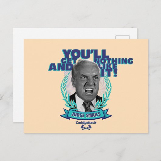 Caddyshack | Je krijgt niets en zo Briefkaart (Voorkant / Achterkant)