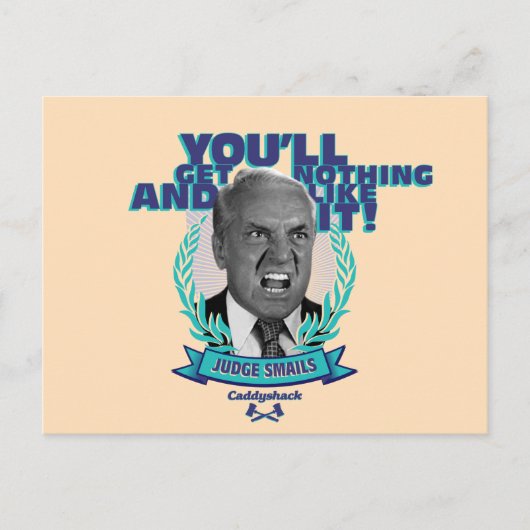 Caddyshack | Je krijgt niets en zo Briefkaart (Voorkant)