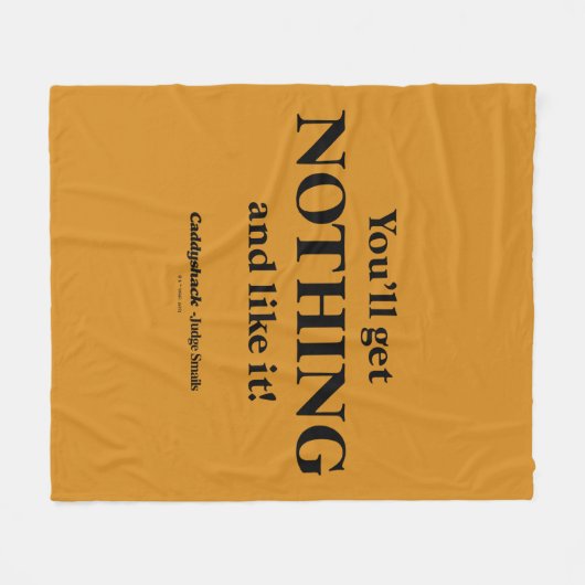 Caddyshack | Je krijgt niets en zo! Fleece Deken (Voorkant (Horizontaal))