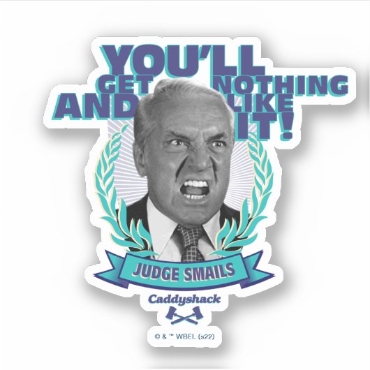 Caddyshack | Je krijgt niets en zo Sticker (Voorkant)