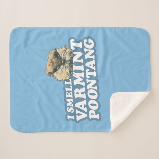 Caddyshack | Klein Varmint Poontang Sherpa Deken (Voorkant (horizontaal))