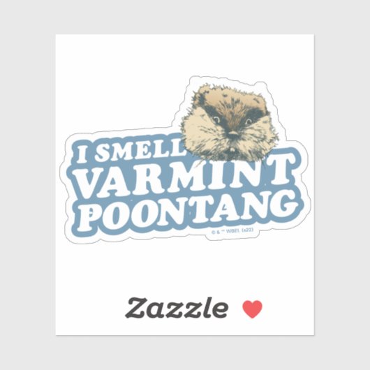 Caddyshack | Klein Varmint Poontang Sticker (Vel)