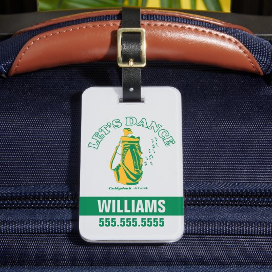 Caddyshack | Laten we Dance Bagagelabel (Voorkant Insitu 2)