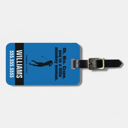 Caddyshack | Oh Mrs Crane Bagagelabel (Voorkant horizontaal)