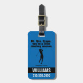 Caddyshack | Oh Mrs Crane Bagagelabel (Voorkant verticaal)