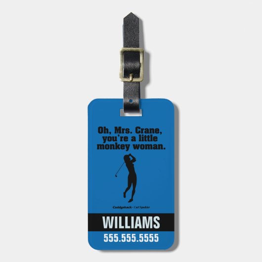 Caddyshack | Oh Mrs Crane Bagagelabel (Voorkant verticaal)