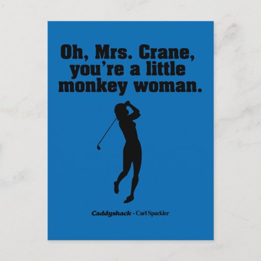 Caddyshack | Oh Mrs Crane Briefkaart (Voorkant)
