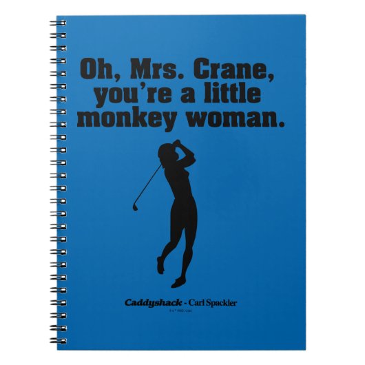 Caddyshack | Oh Mrs Crane Notitieboek (Voorkant)