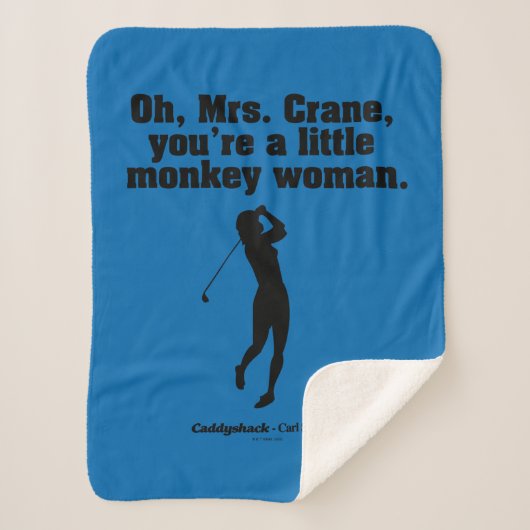 Caddyshack | Oh Mrs Crane Sherpa Deken (Voorkant)