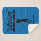 Caddyshack | Oh Mrs Crane Sherpa Deken (Voorkant (horizontaal))