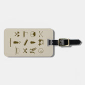 Caddyshack-pictogrammen Bagagelabel (Voorkant horizontaal)