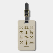 Caddyshack-pictogrammen Bagagelabel (Voorkant verticaal)