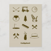 Caddyshack-pictogrammen Briefkaart (Voorkant)