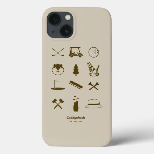 Caddyshack-pictogrammen Case-Mate iPhone Case (Achterkant)