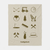 Caddyshack-pictogrammen Fleece Deken (Voorkant)
