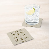 Caddyshack-pictogrammen Kartonnen Onderzetters (Insitu)