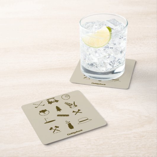 Caddyshack-pictogrammen Kartonnen Onderzetters (Insitu)