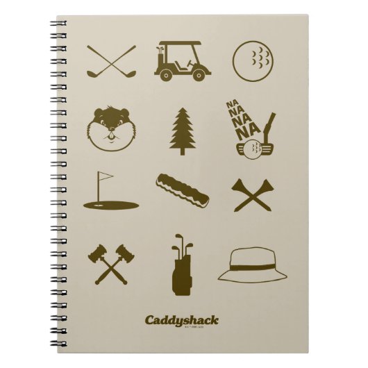 Caddyshack-pictogrammen Notitieboek (Voorkant)