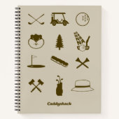 Caddyshack-pictogrammen Notitieboek (Voorkant)