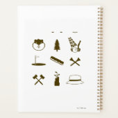 Caddyshack-pictogrammen Planner (Achterkant)