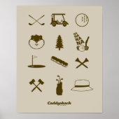 Caddyshack-pictogrammen Poster (Voorkant)