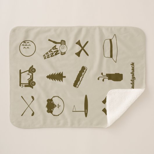 Caddyshack-pictogrammen Sherpa Deken (Voorkant (horizontaal))