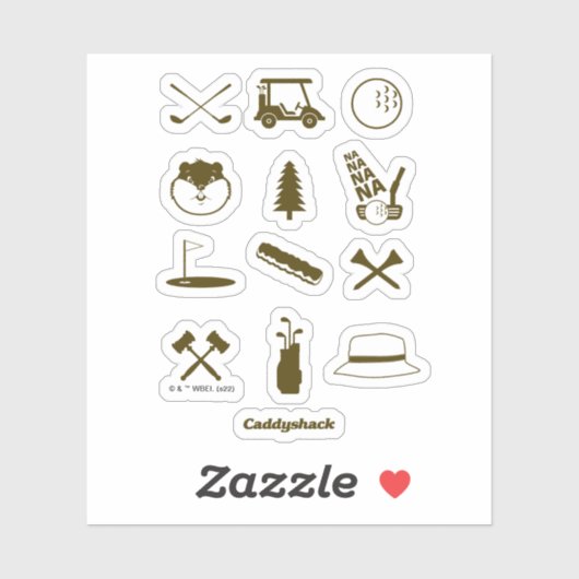 Caddyshack-pictogrammen Sticker (Vel)