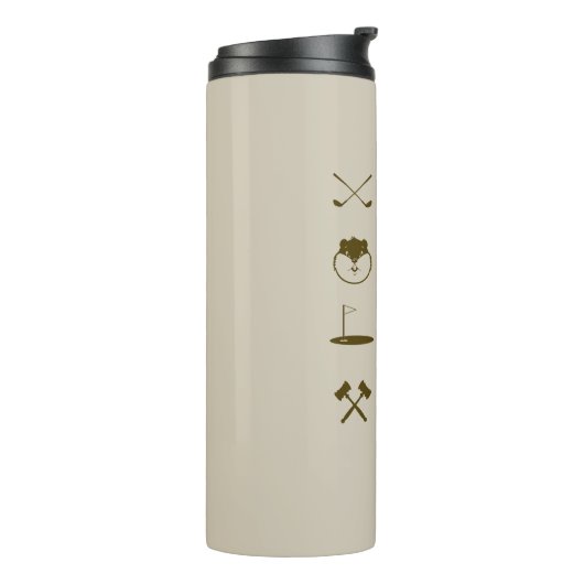 Caddyshack-pictogrammen Thermosbeker (Gedraaid links)