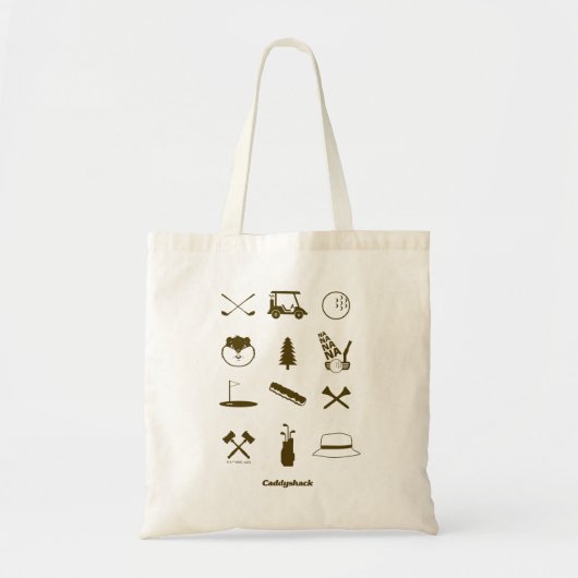 Caddyshack-pictogrammen Tote Bag (Voorkant)